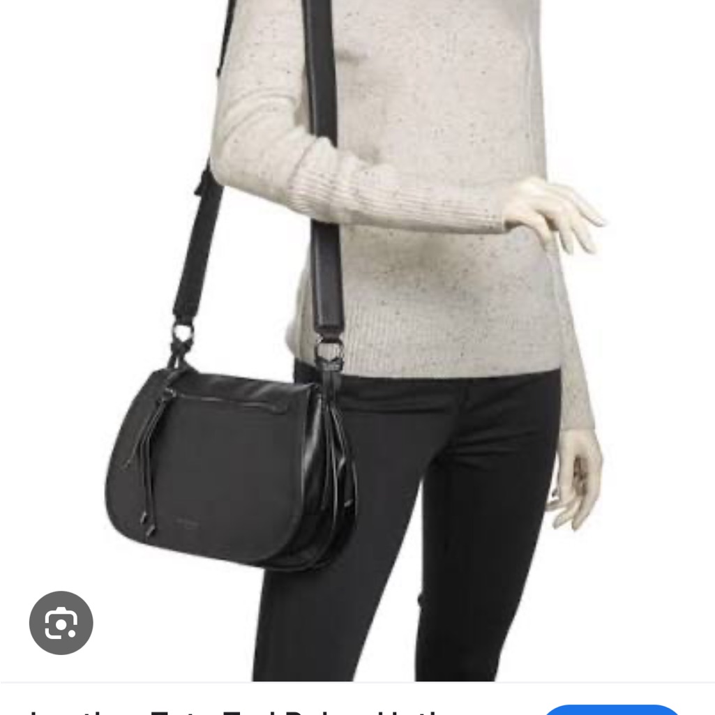 Ted Baker London Sleek Black Crossbody Bag